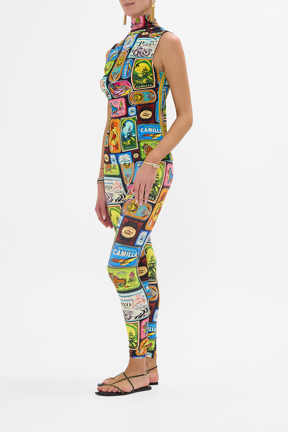 JERSEY SLEEVELESS TURTLENECK SAL DO MAR