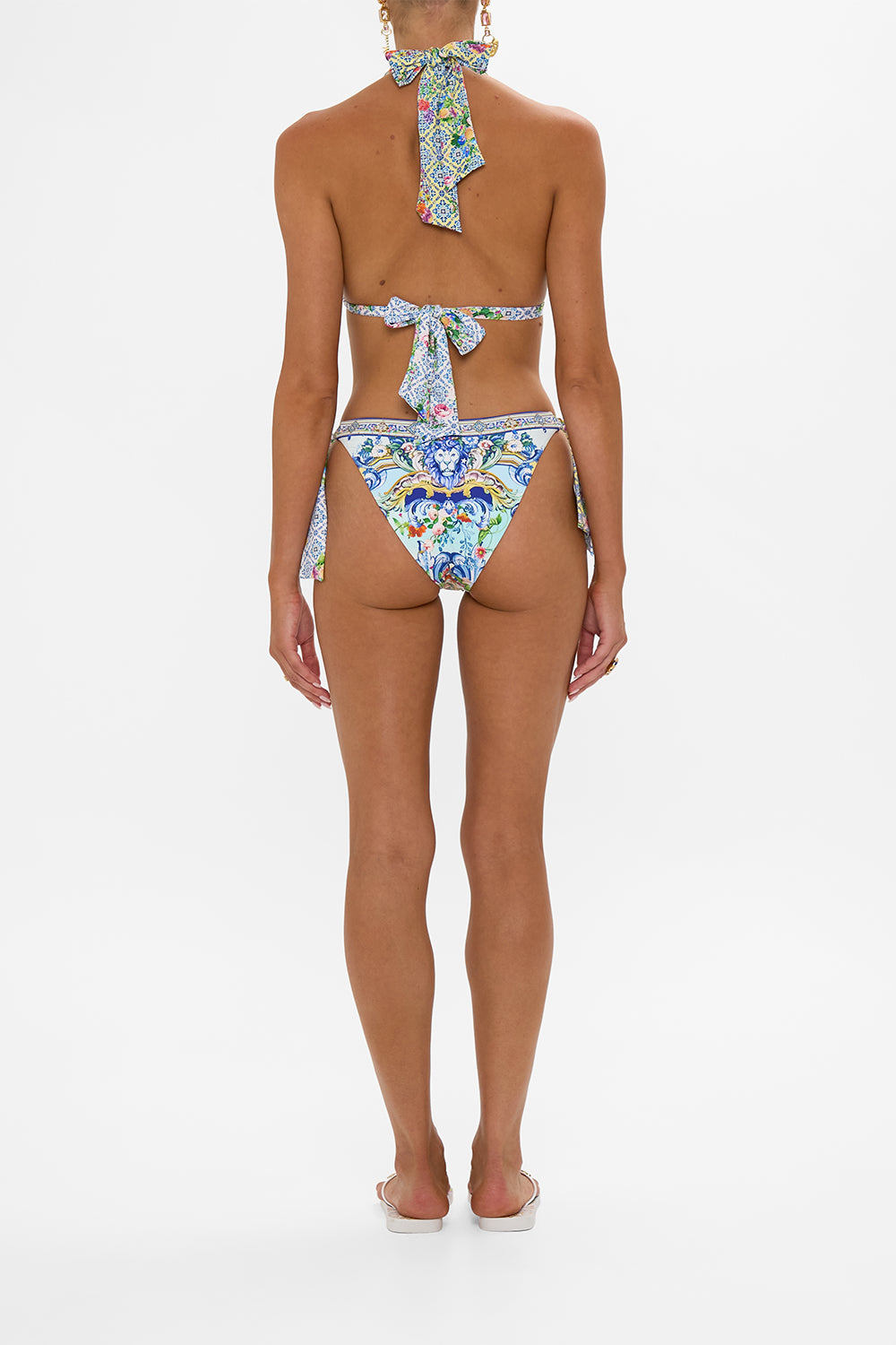 EYELET TIE BIKINI SET WALL TO WALL WONDERS