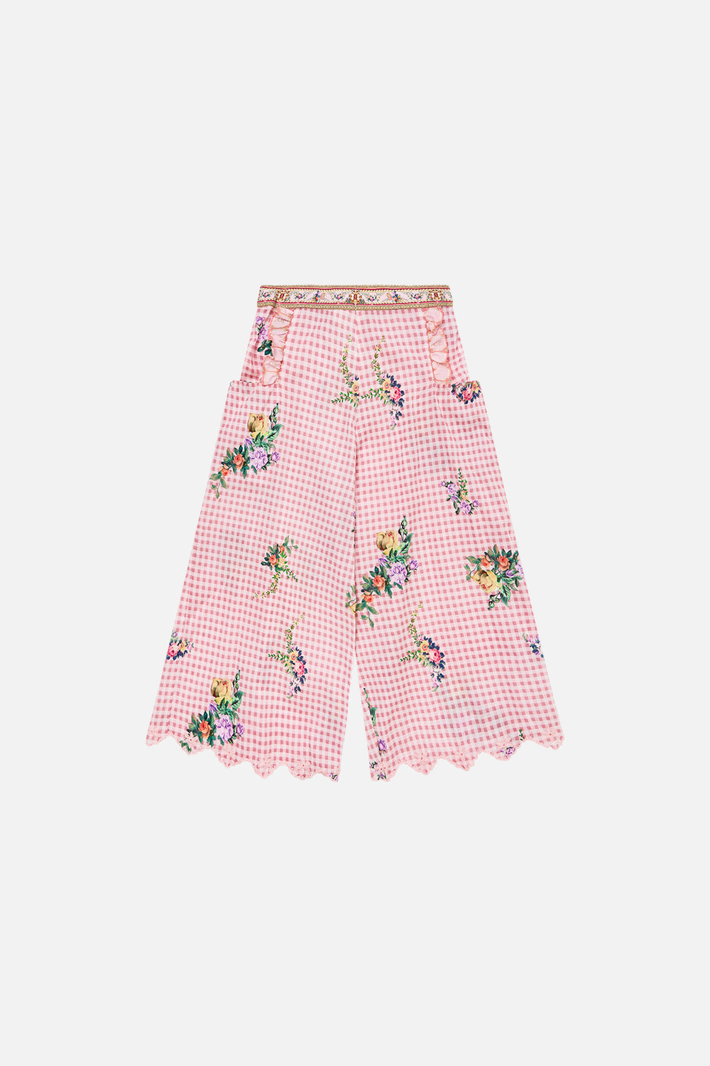 CAMILLA Kids Pant With Frill Pockets 12-14 in Lisbon Lullaby print