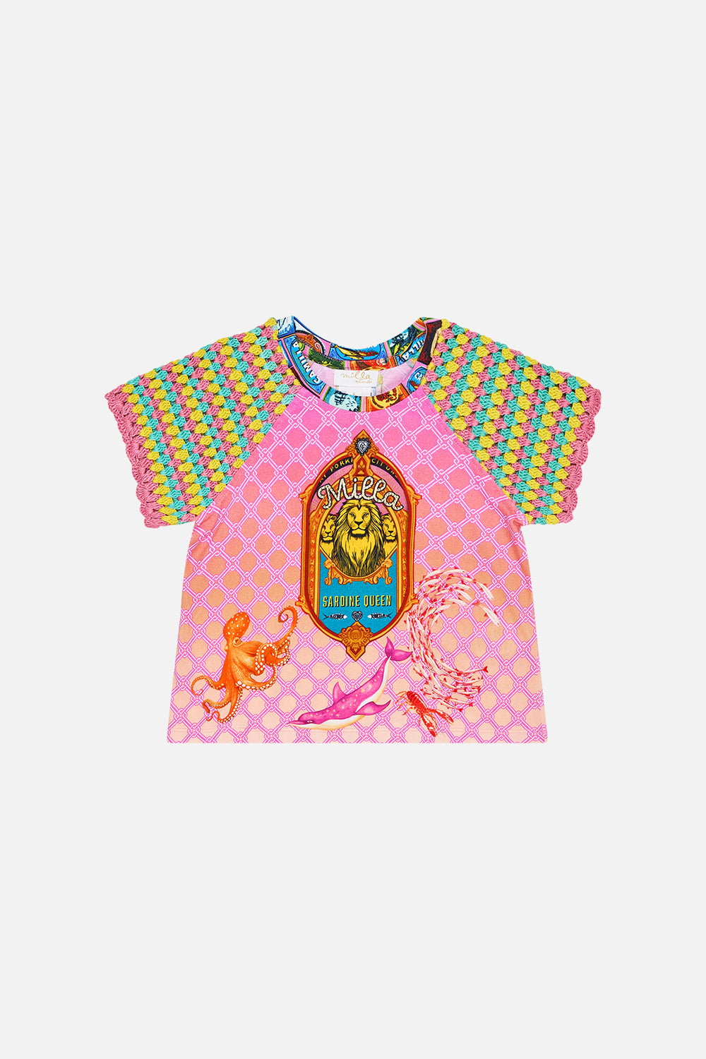 The CAMILLA KIDS RAGLAN TEE 4-10 SALTY SPLENDOURSALTY SPLENDOUR