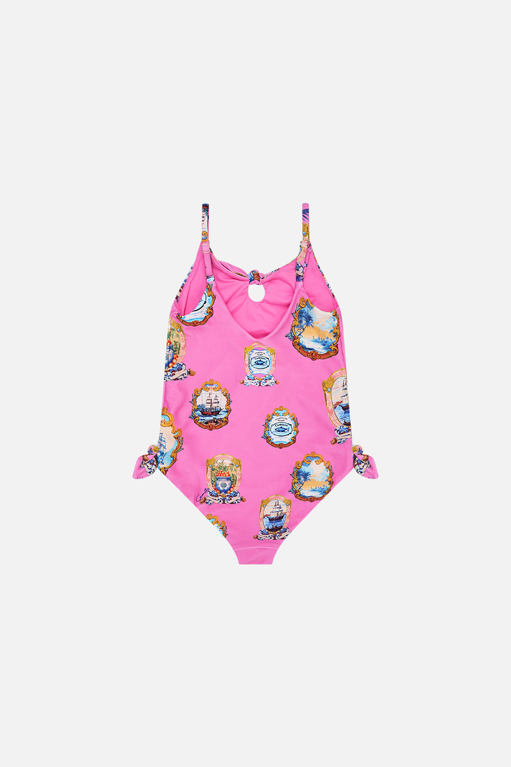 KIDS TIE DETAIL ONE PIECE 12-14 SALTY SPLENDOUR