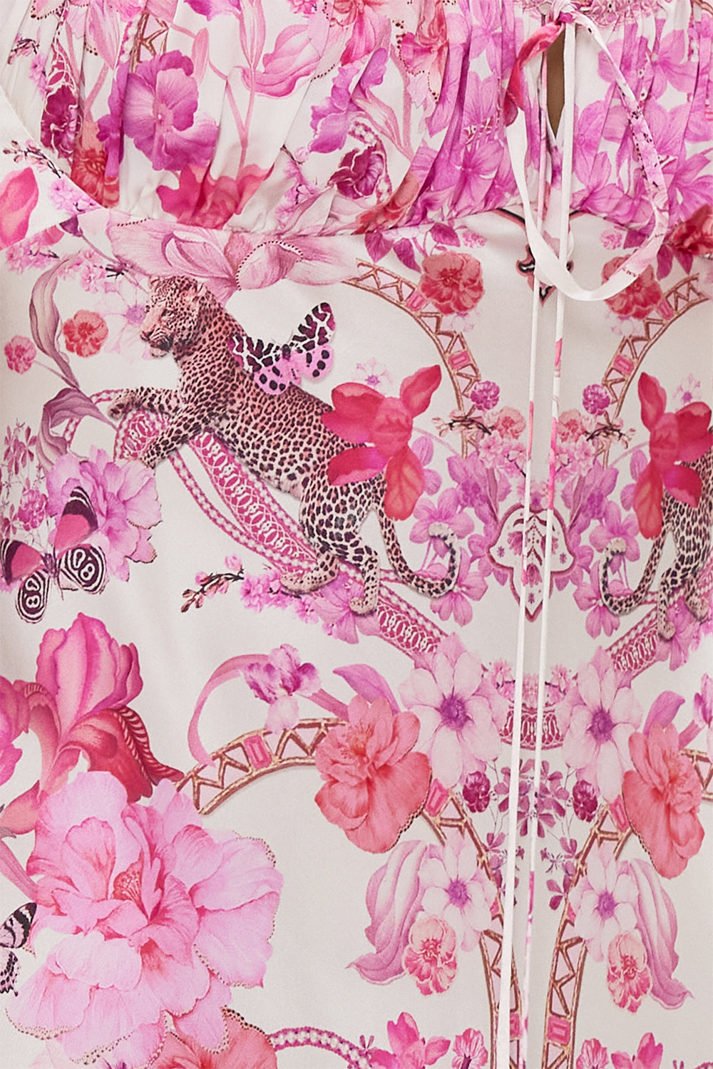 GATHERED BODICE BIAS DRESS BOTANICAL NOVELLA