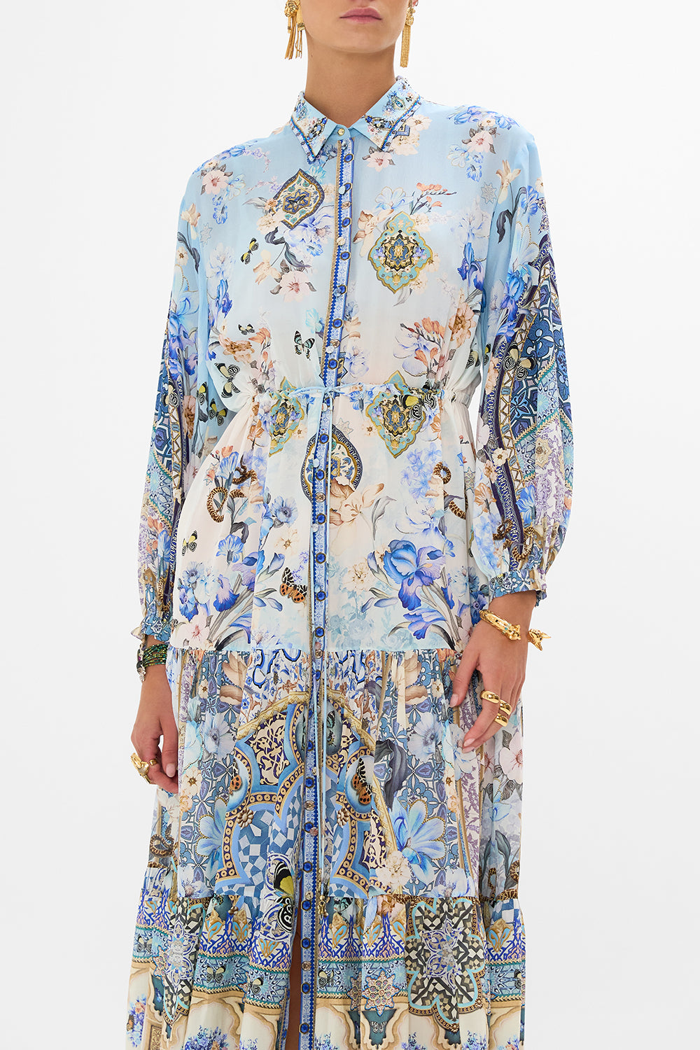 TIERED LONG SHIRT DRESS AL MANIAL PALACE MEMOIRS