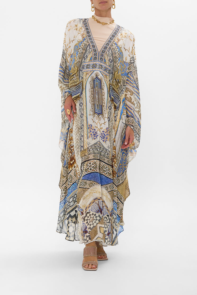 LONG KAFTAN WITH WAIST DETAIL DARLING BUDS