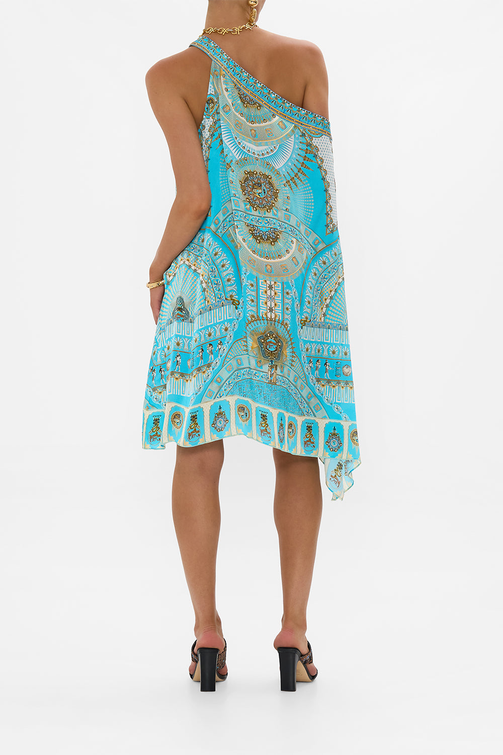 ONE SHOULDER SHORT KAFTAN TEMPLE OF LIGHT
