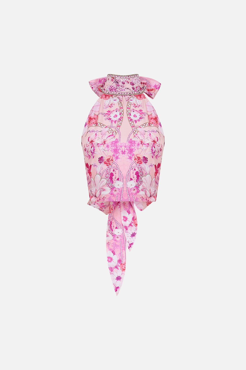 HALTER TIE BACK TOP BOTANICAL NOVELLA