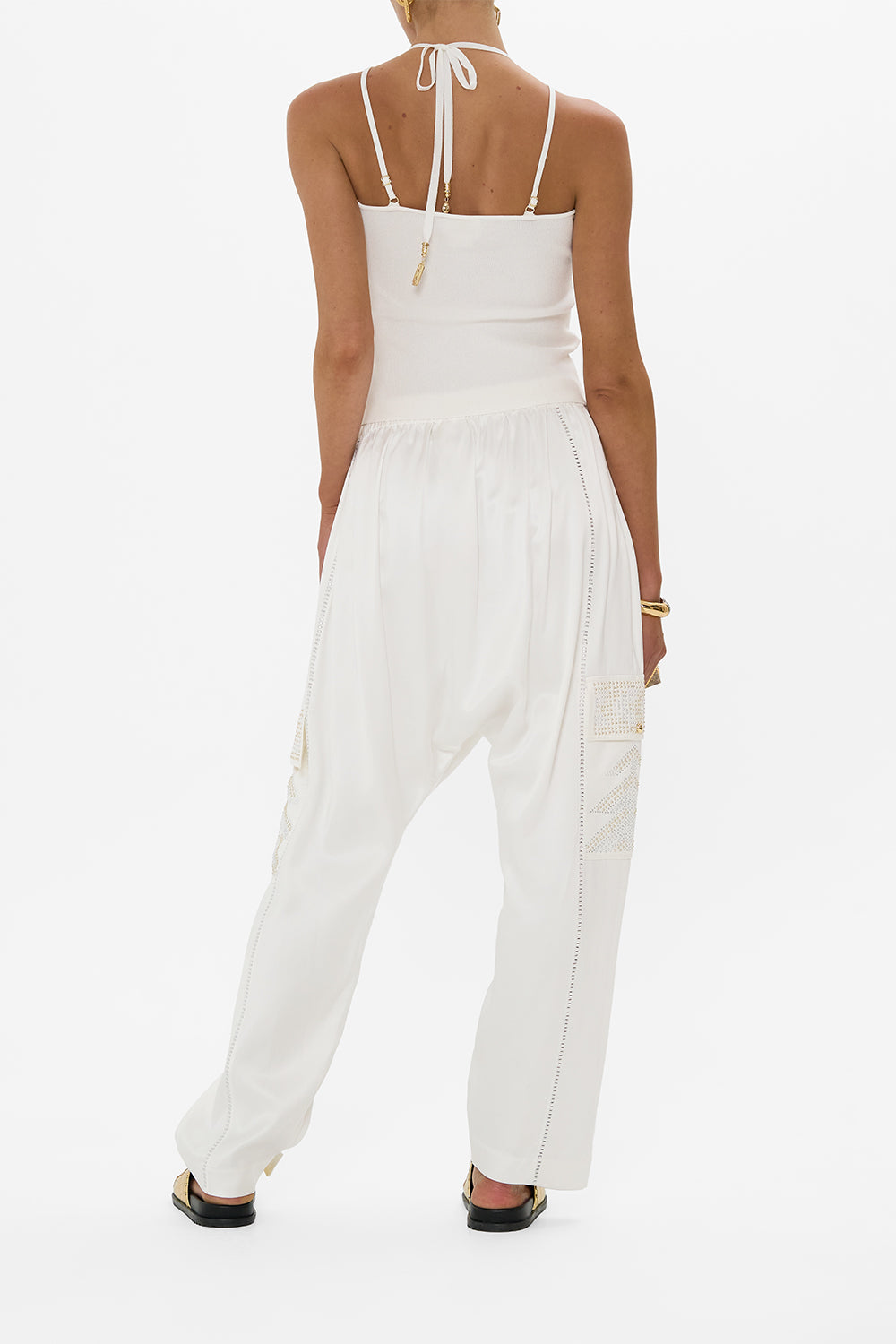 The CAMILLA FITTED KNIT TOP WITH HARDWARE GODDESS ENERGY