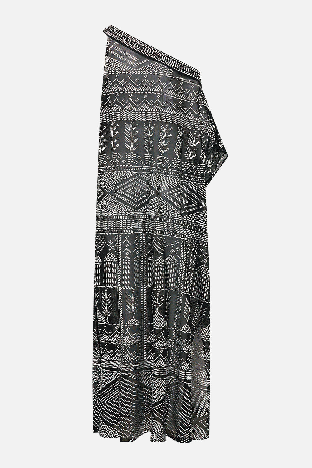 ONE SHOULDER KAFTAN WITH NECKBAND THE EGYPT EFFECT