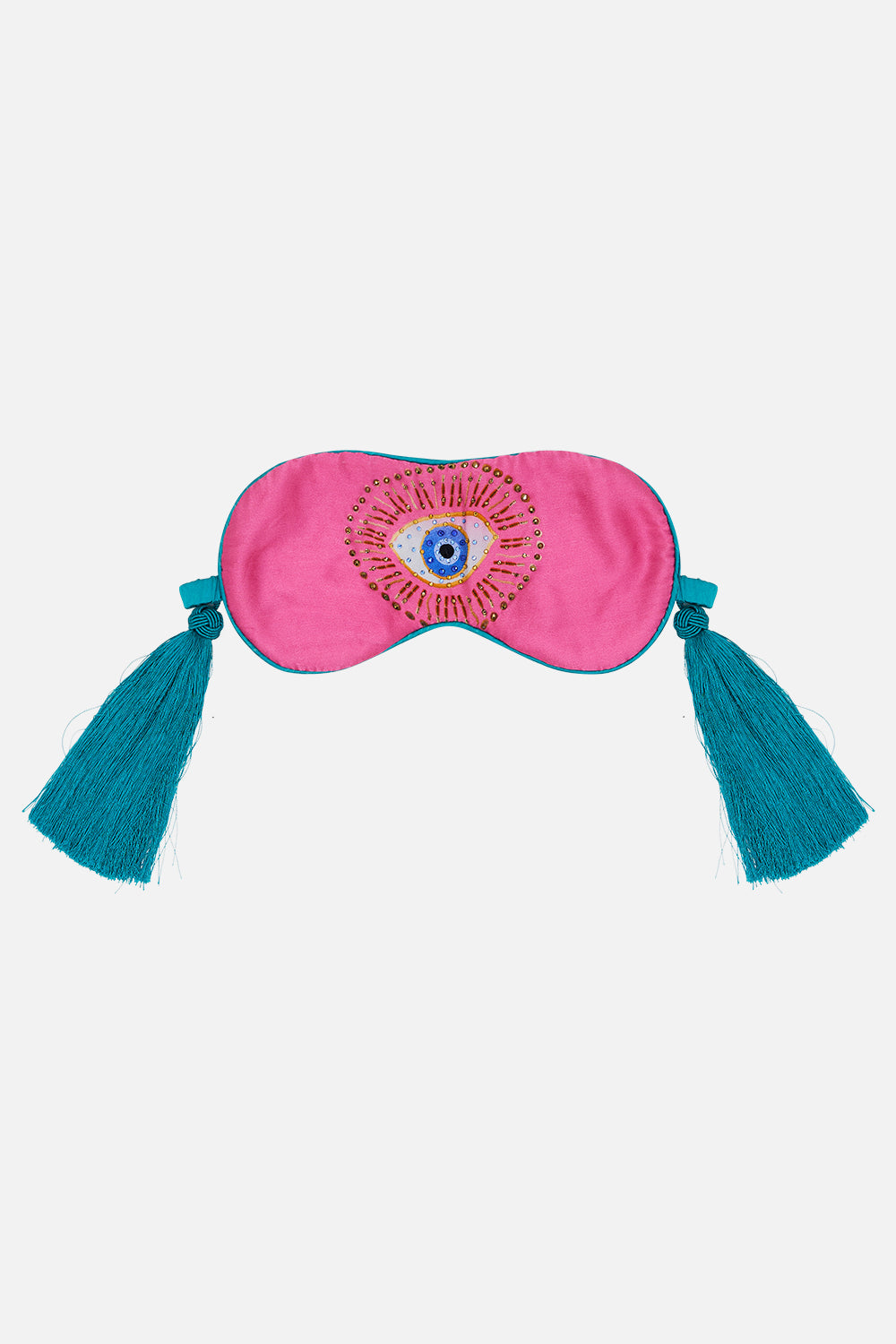 EYE MASK WITH TASSELS AND PILLOW CASE RAINBOW ROADS