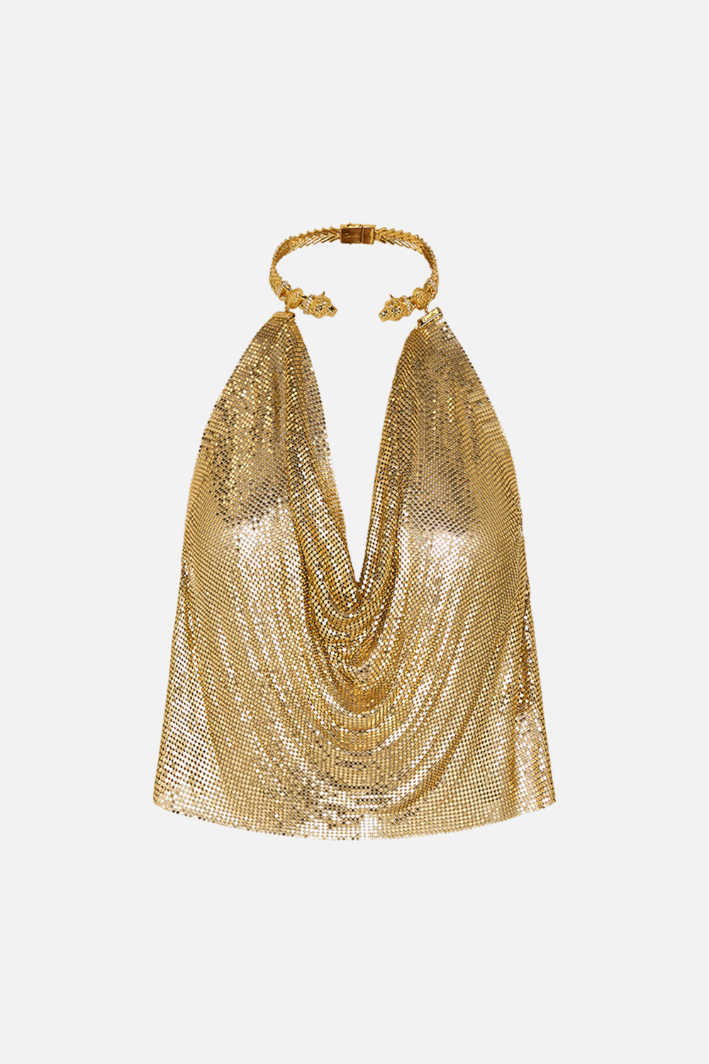 mesh top gold