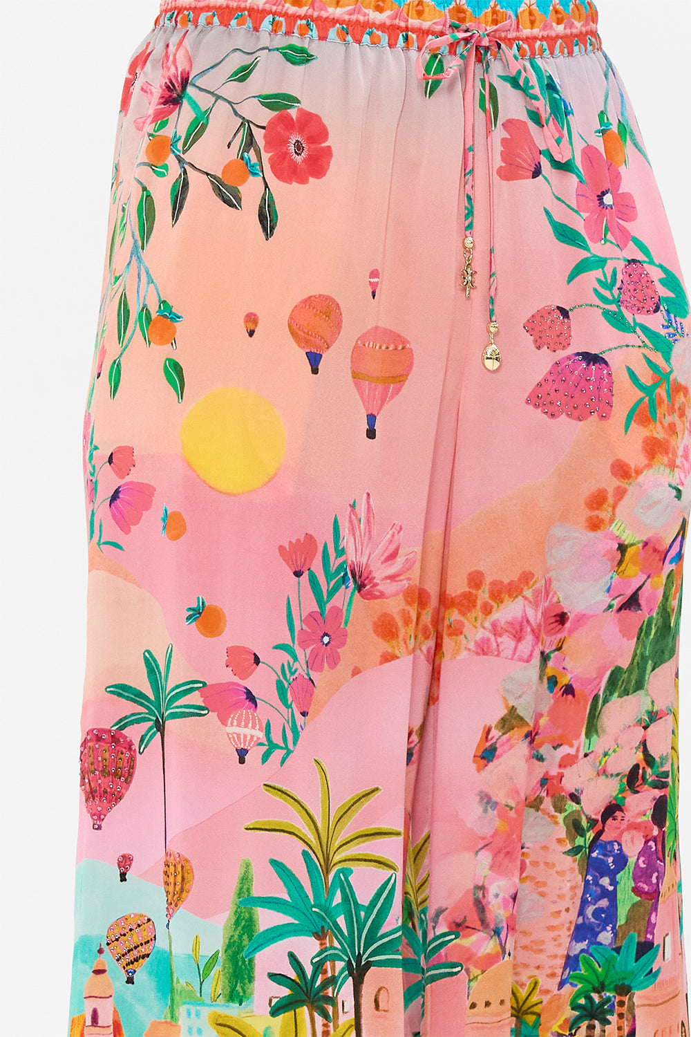 CAMILLA Lounge Pant in Sister Sunset print. 