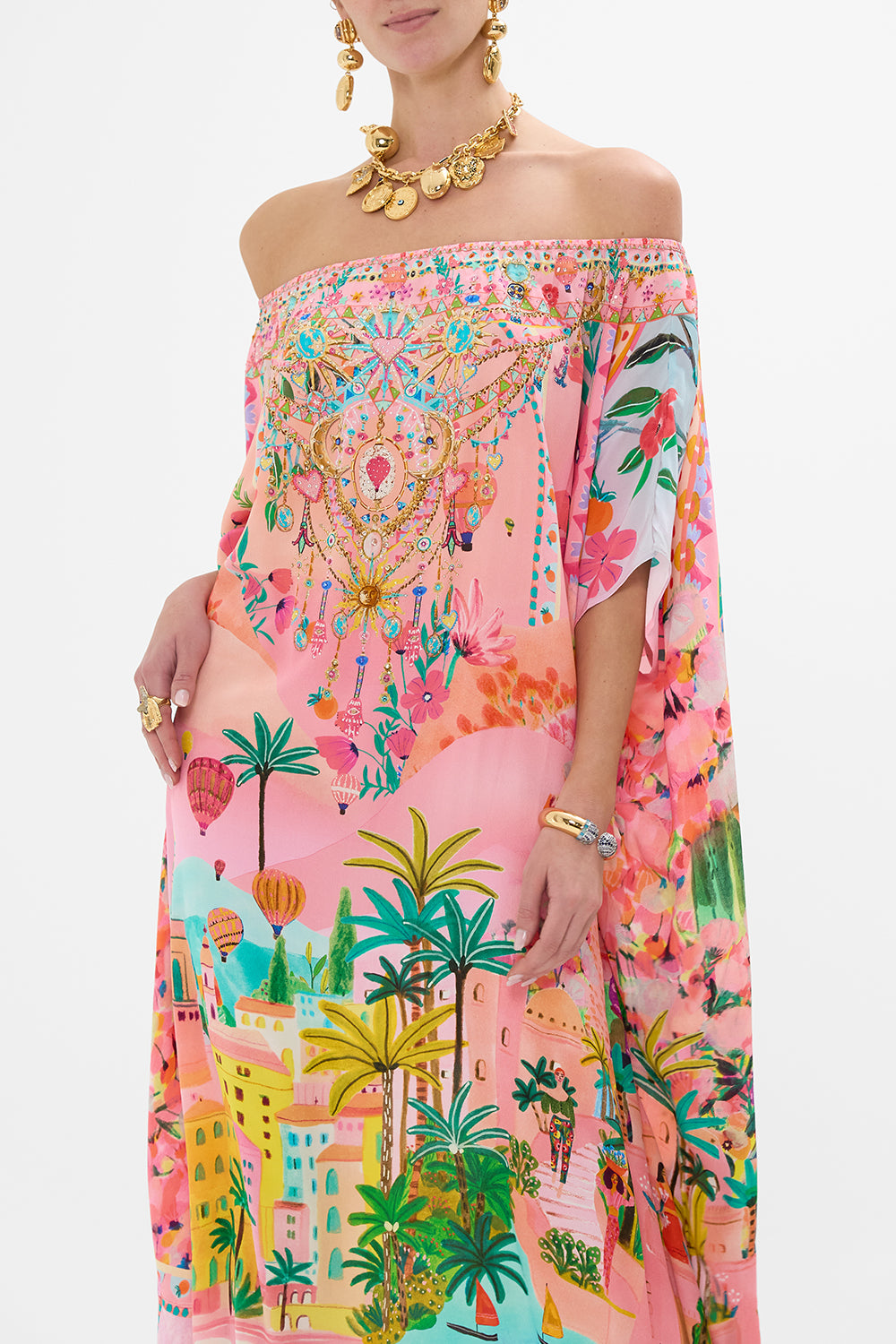 Sunset Mirage Printed Kaftan