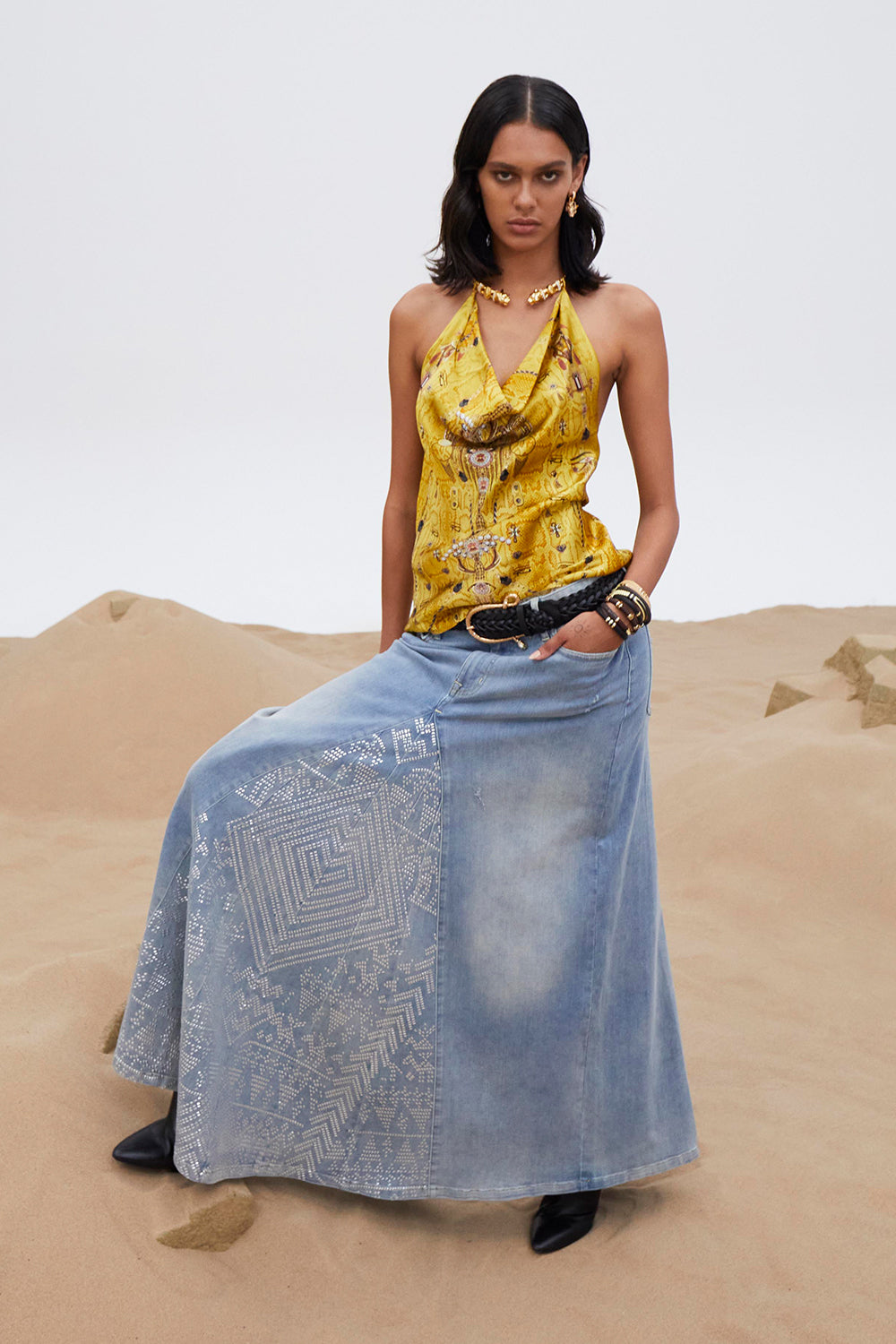 ALIKA OASIS ODYSSEY ALINE MAXI SKIRT