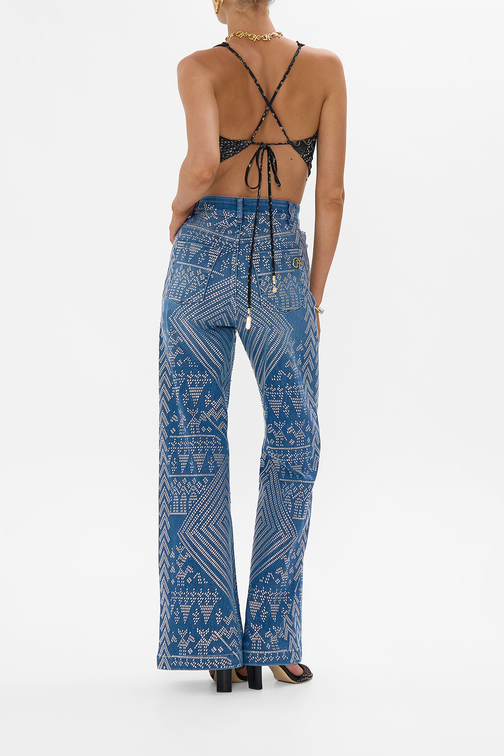 The CAMILLA JENNA DESERT REIGN HIGH WAISTED FLARE DENIM