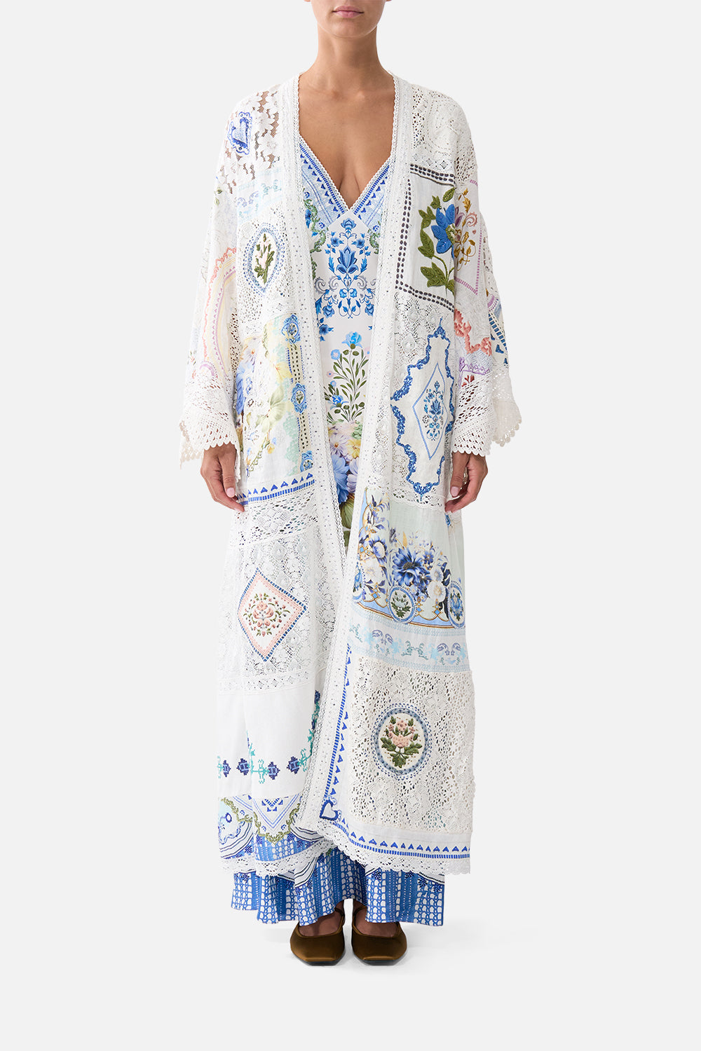 FLARE SLEEVE LONG ROBE MY HOMESPUN HEART
