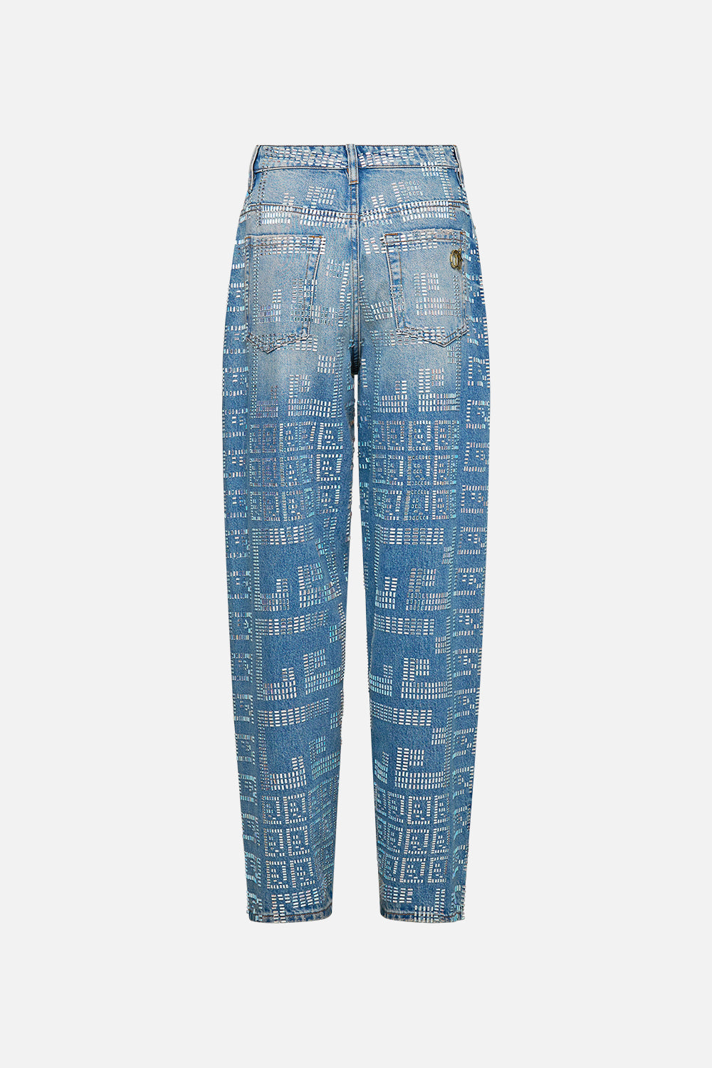 The CAMILLA MILLA MYSTIC MONOGRAM GIRLFRIEND JEAN DENIM