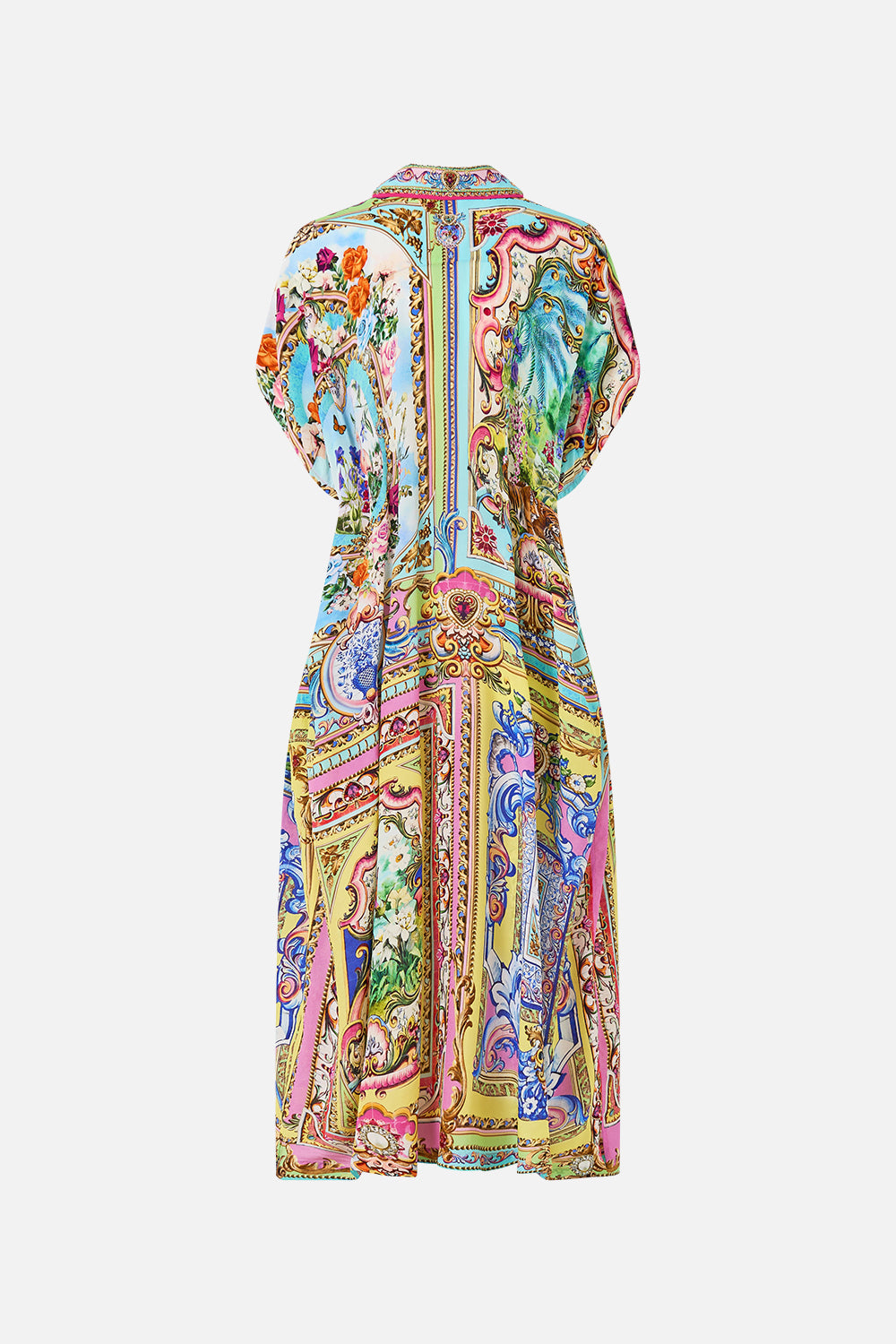 The CAMILLA Sleeveless Shirtdress in our Spirit Of Santa Maria print.