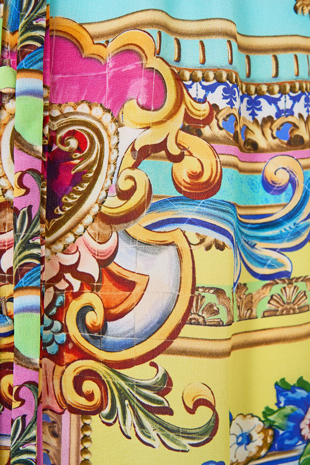 The CAMILLA Sleeveless Shirtdress in our Spirit Of Santa Maria print.