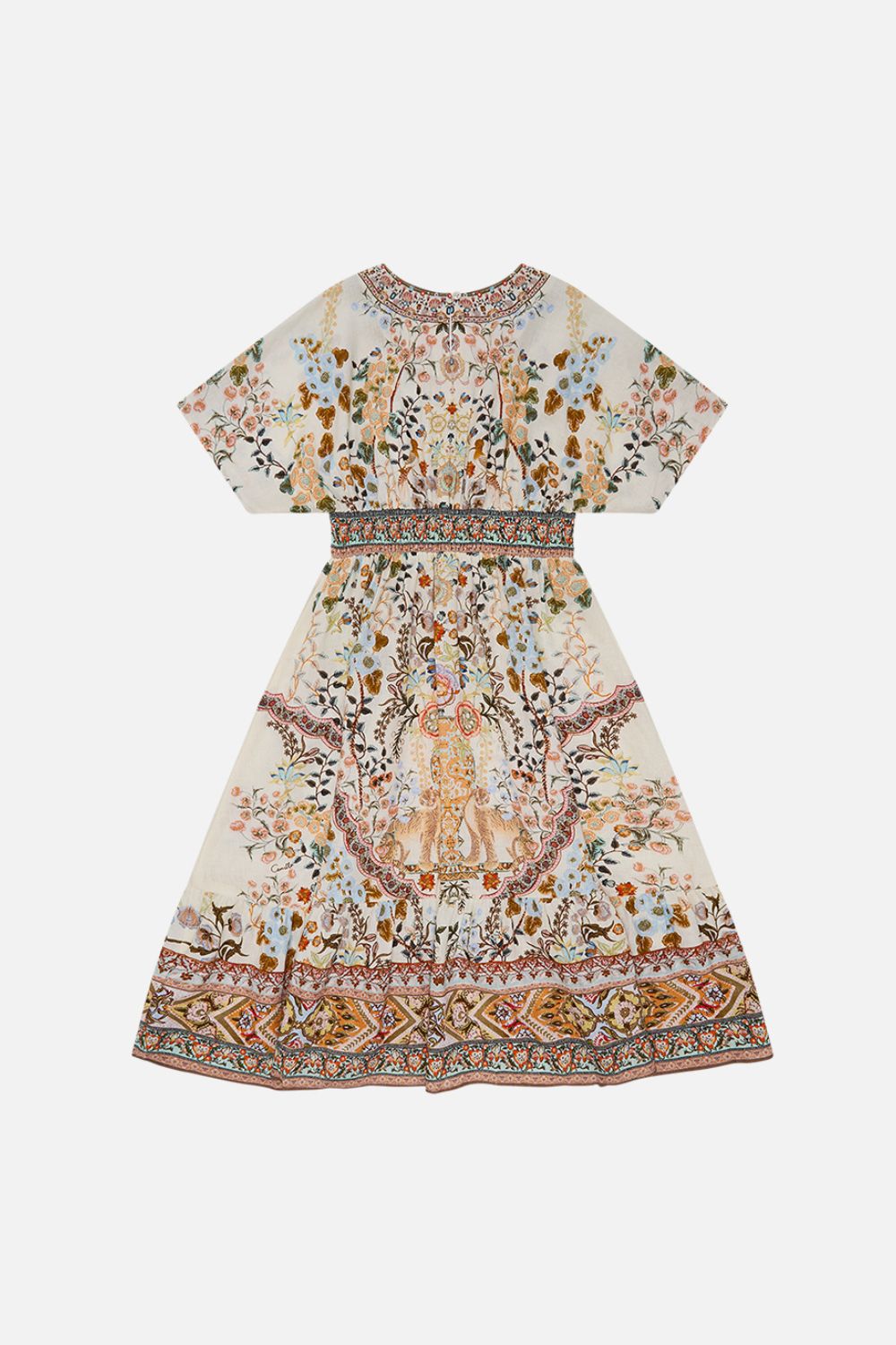 Milla By CAMILLA Kids Relaxed Shirred Waist Dress 12-14 in Honour of Heirlooms print