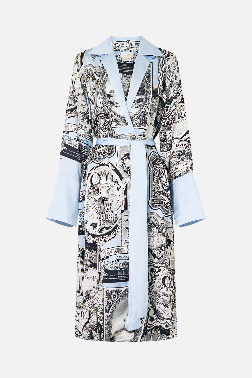 【美品✨】CAMILLAカミラ スリムフィット カフタン スプリット高級 シルク The Perfumed In Porto Split Cuff Soft Coat | CAMILLA AU – CAMILLA