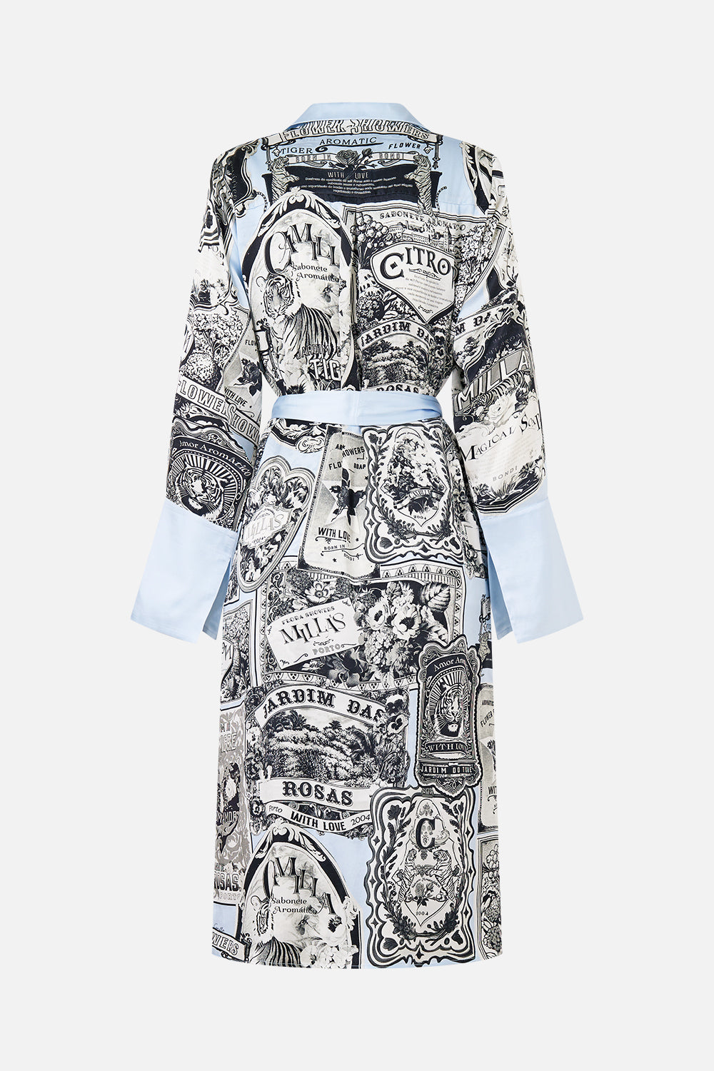 The CAMILLA Split Cuff Soft Coat in our Perfumed In Porto print.