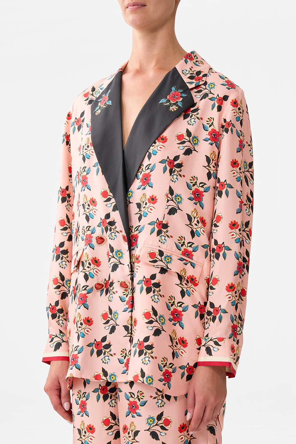 The Pink Porto Double Breasted Soft Jacket | CAMILLA AU – CAMILLA