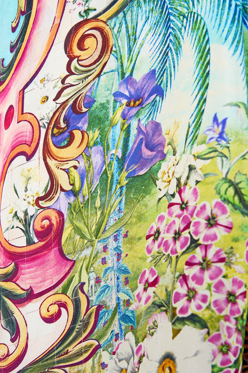 The CAMILLA Oversized Pocket Tunic in our Spirit Of Santa Maria print.