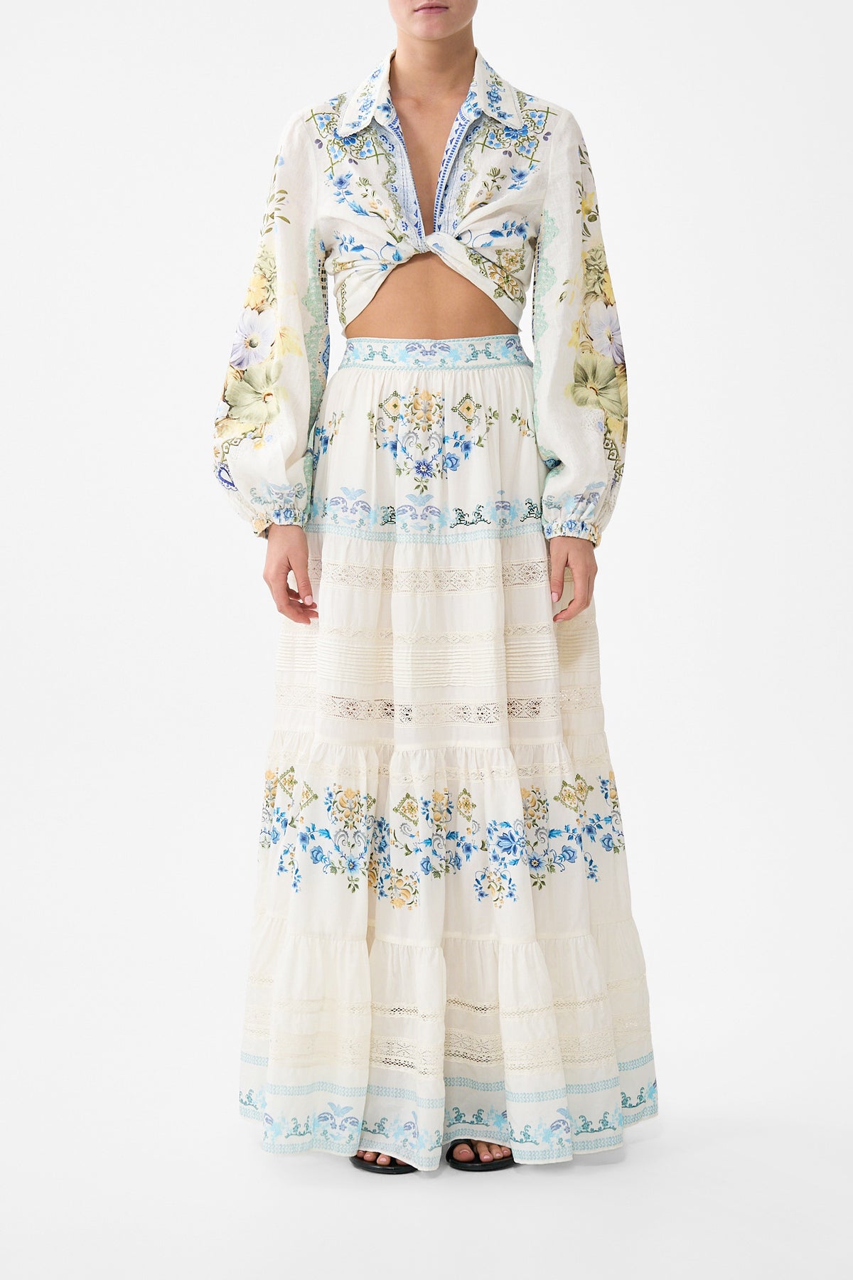 The CAMILLA TIERED MAXI SKIRT MY HOMESPUN HEARTMY HOMESPUN HEART