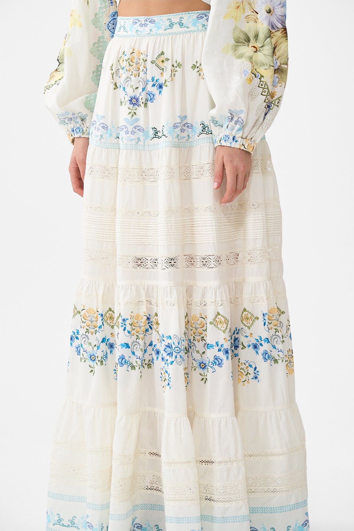 The CAMILLA TIERED MAXI SKIRT MY HOMESPUN HEART