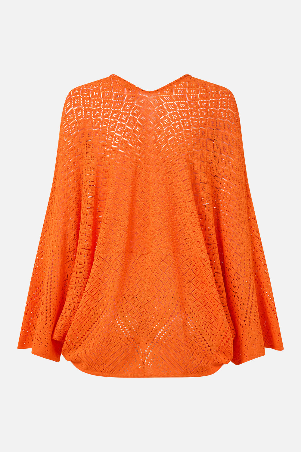 The CAMILLA Relaxed V Neck Knit Top in our Basked In Baroque print.