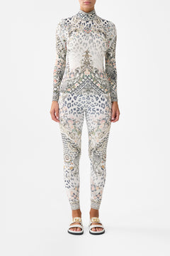 The CAMILLA Jersey Turtleneck in our Marble Heaven print.