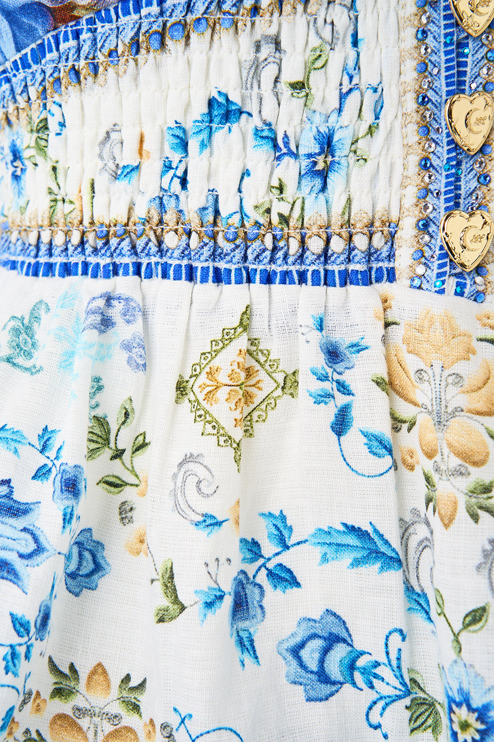 The CAMILLA TIERED SHORT DRESS WITH NECK FRILL MY HOMESPUN HEART