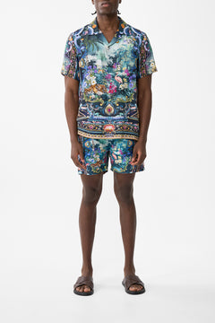 The CAMILLA Short Sleeve Camp Collared Shirt in our Basked In Baroque print.