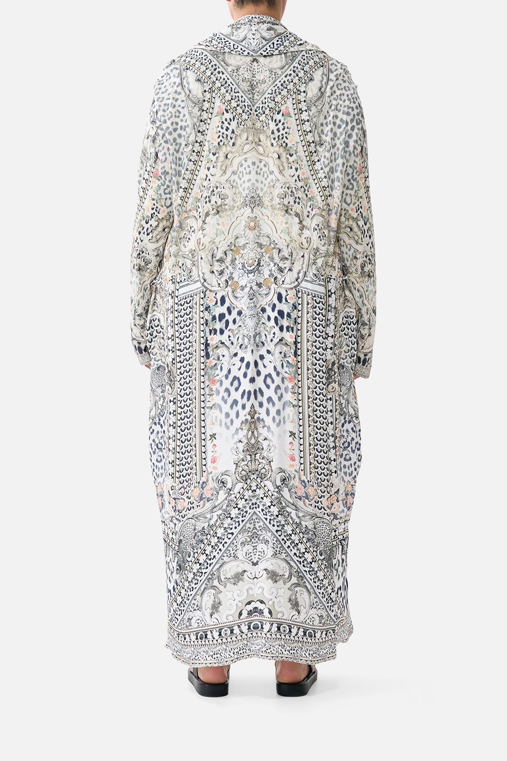 LONG CASUAL JACKET WITH POCKETS MARBLE HEAVEN