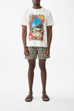 The CAMILLA Relaxed Heavyweight Crew Neck Tee in our Bathing Bombshell print.