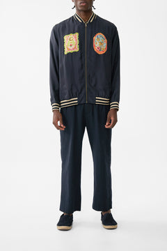 The CAMILLA Reversible Zip Through Bomber Jacket in our Soap Opera print.