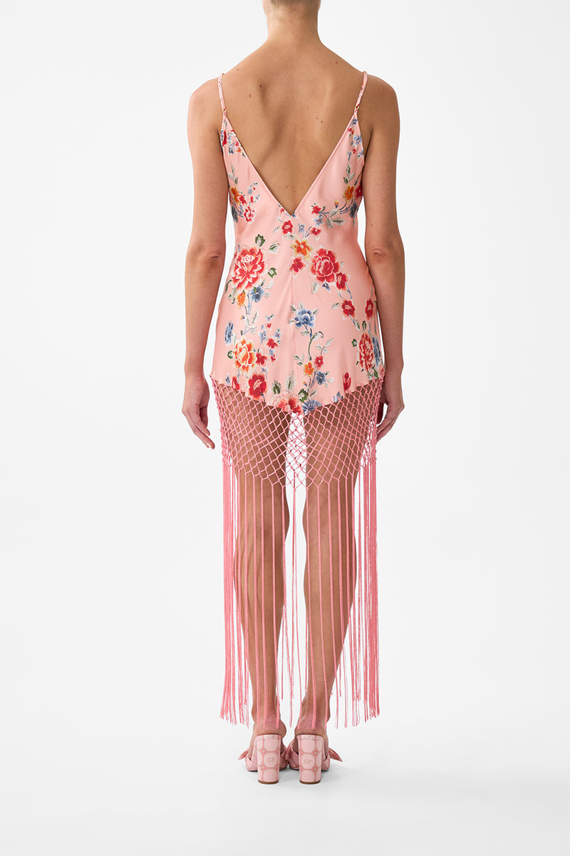 V NECK FULL LENGTH BIAS SLIP DRESS MAJESTIC MILLA