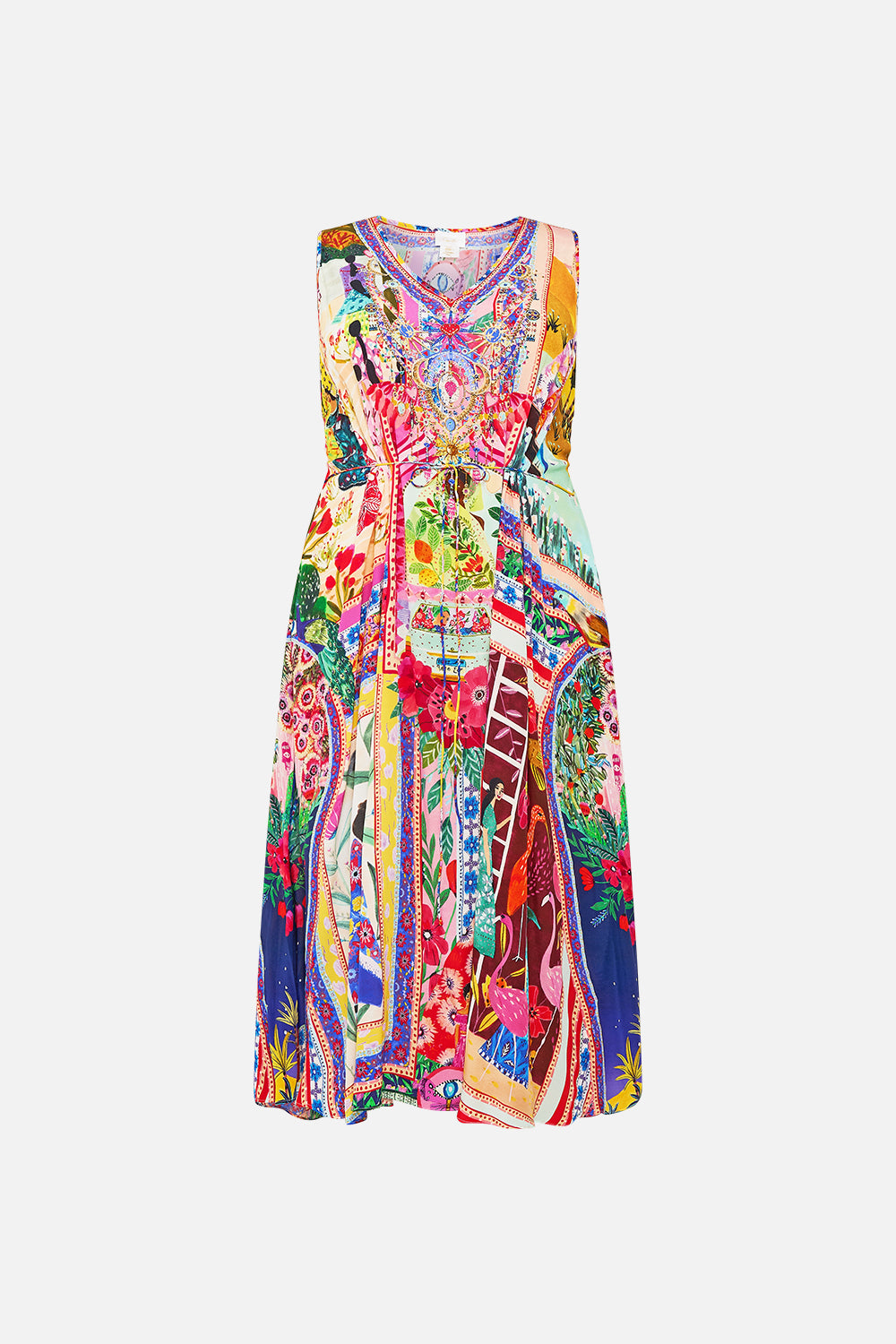 h3 product b3 V NECK RACERBACK DRESS ROEQIYAS REALM hello oversized regular kids-waistcoats 