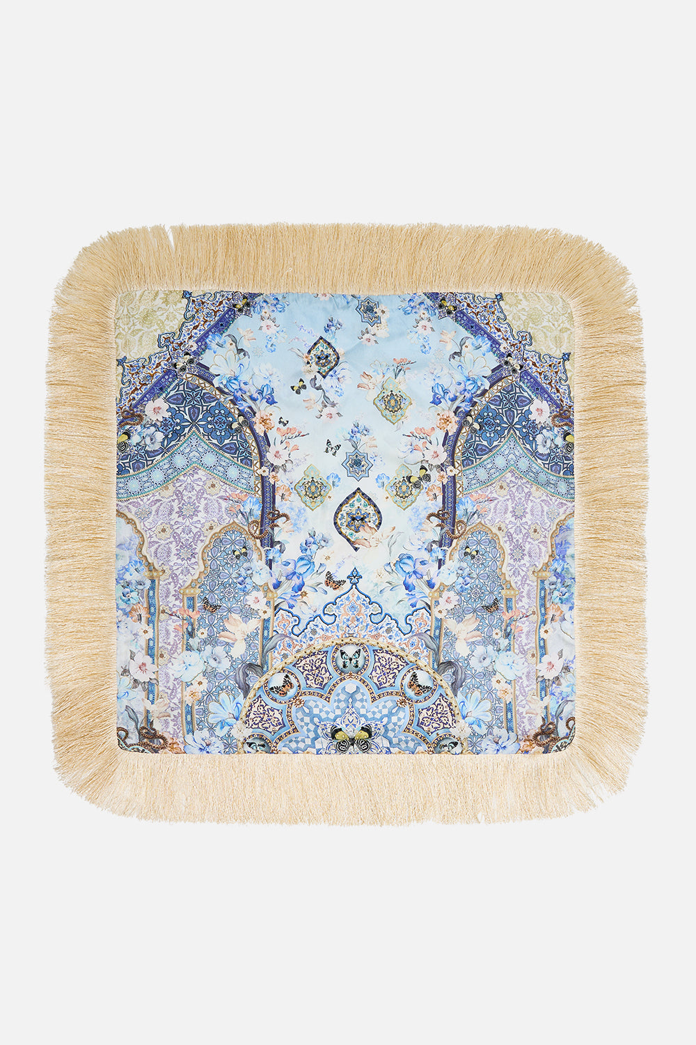 CAMILLA Small Square Cushion in Al Manial Palace Memoirs print