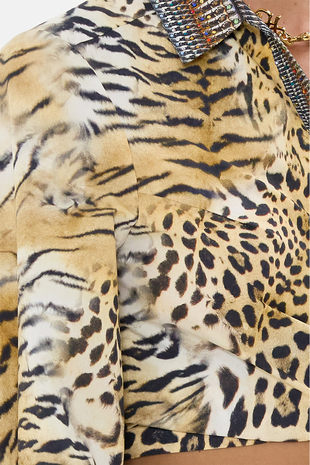 CROPPED WRAP SHIRT JAGUAR