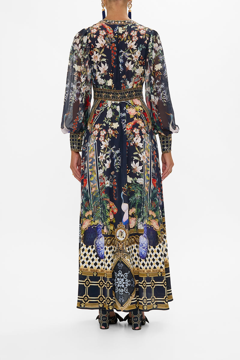 KNIT SLEEVE SILK SHIRT PALACIO POETRY