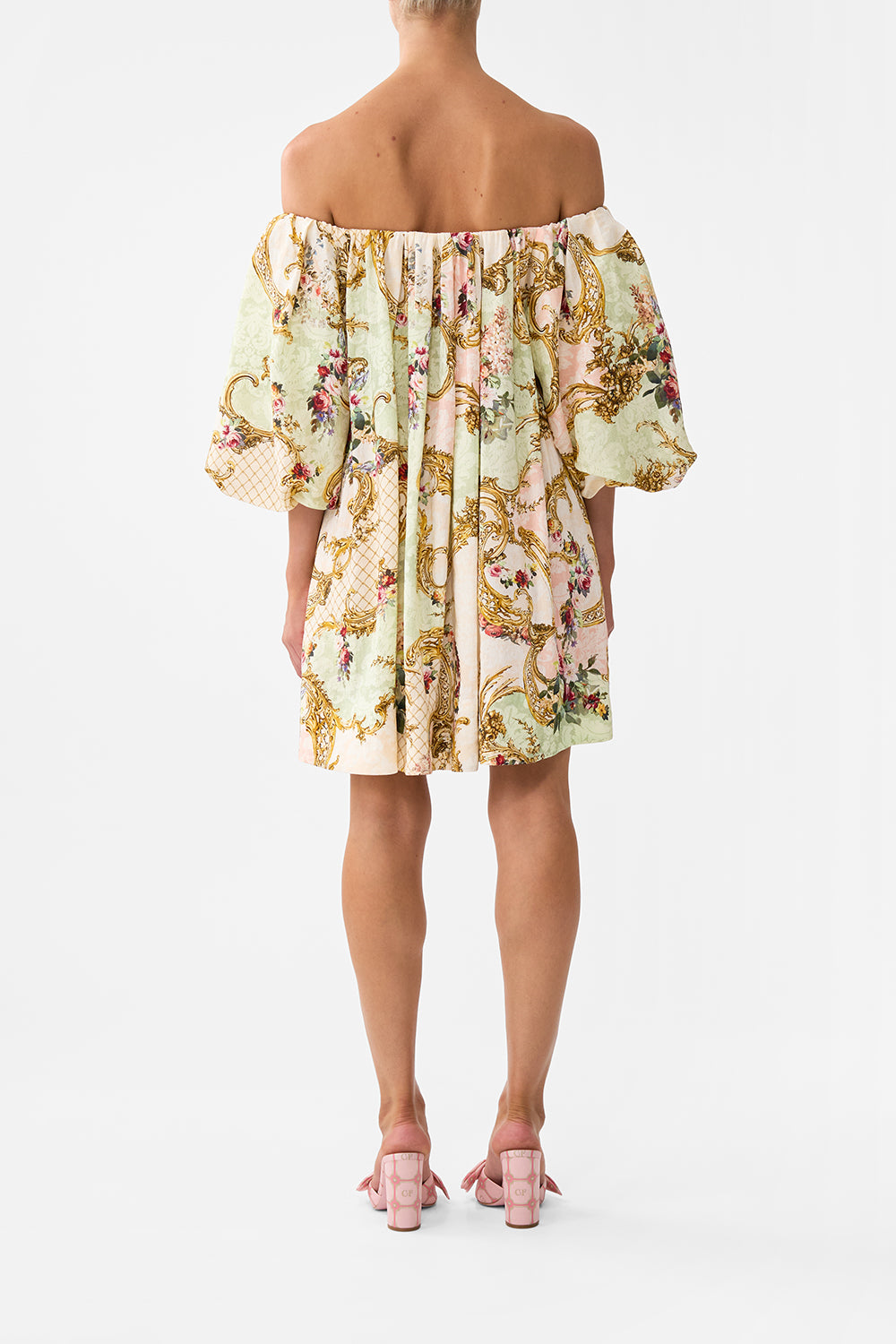 OFF SHOULDER PUFF DRESS THE QUEENS QUARTERS