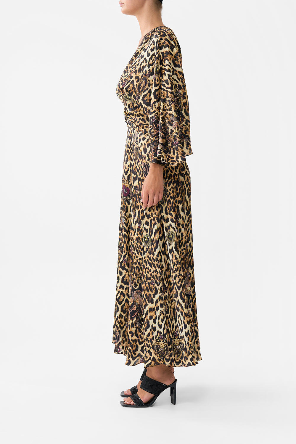The CAMILLA PETAL SLEEVE LONG DRESS SAINTS AND SISTERS