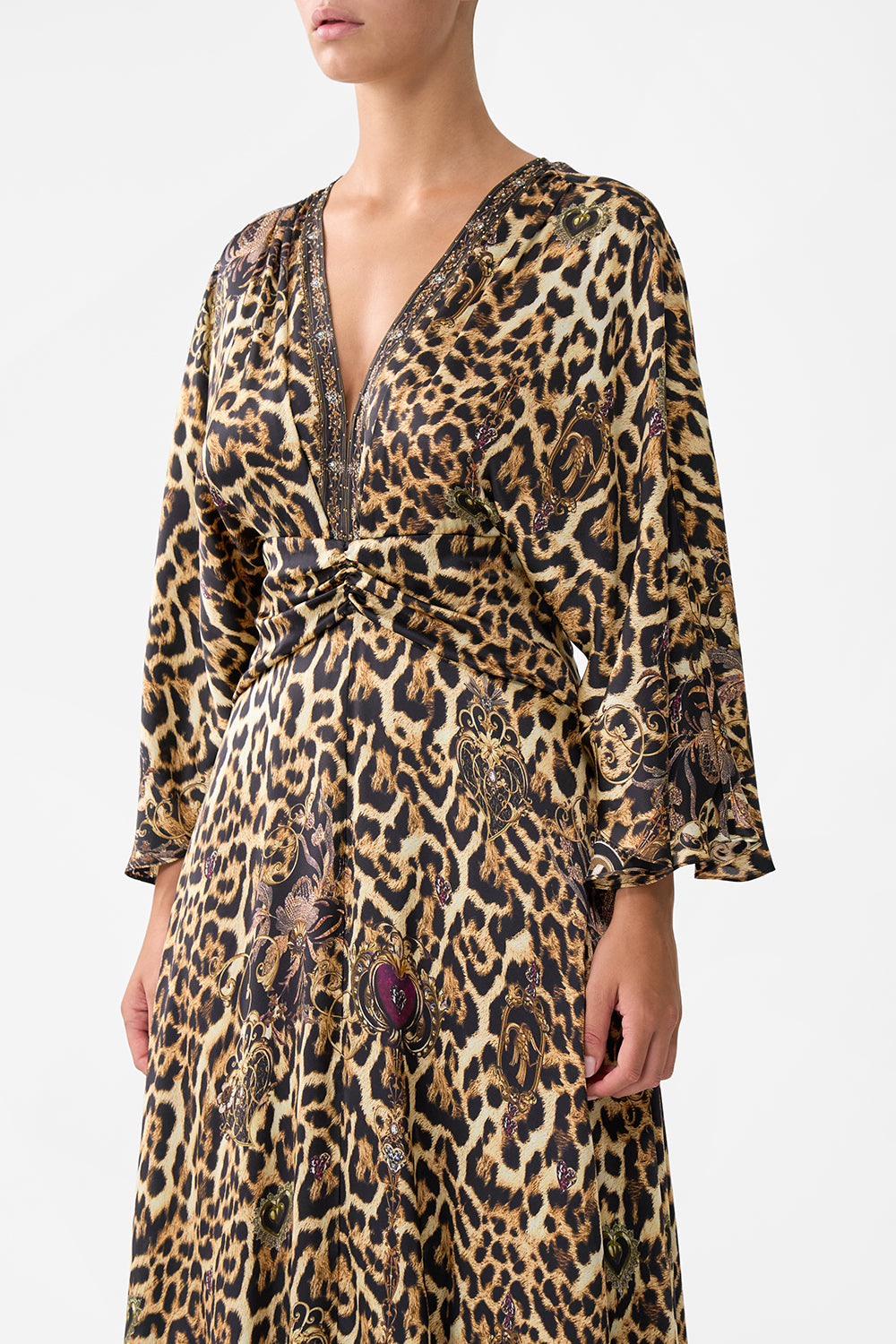 PETAL SLEEVE LONG DRESS SAINTS AND SISTERS