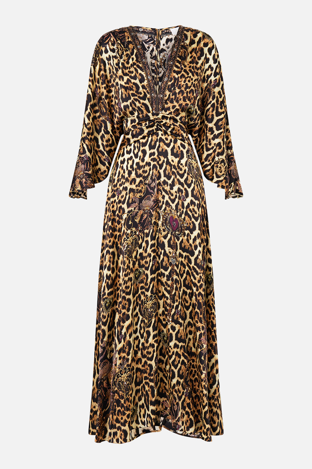 The CAMILLA PETAL SLEEVE LONG DRESS SAINTS AND SISTERS
