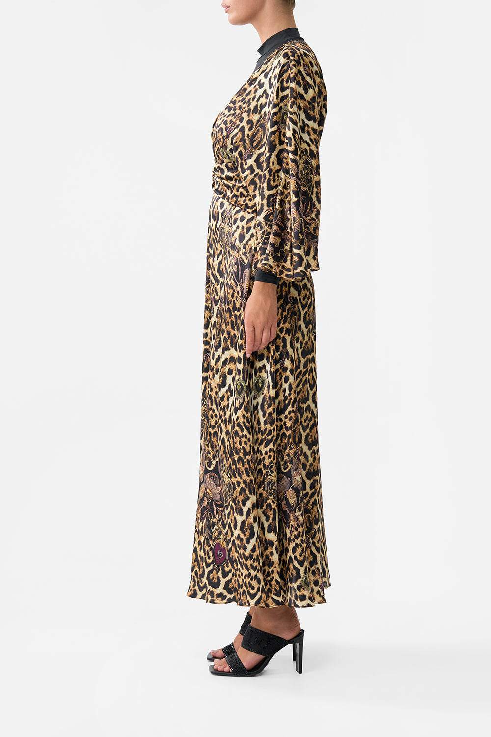 The CAMILLA PETAL SLEEVE LONG DRESS SAINTS AND SISTERS