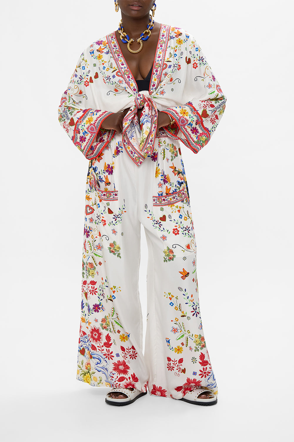 SHORT KIMONO WRAP FAITH, LUCK & JUSTICE