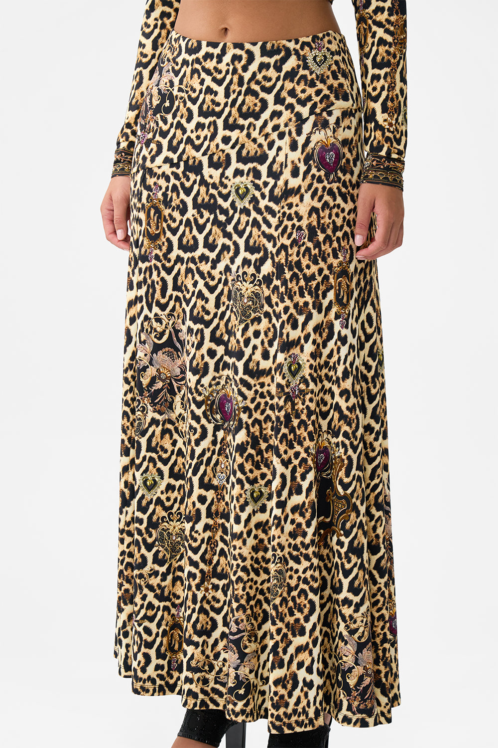 FLARED HEM JERSEY SKIRT SAINTS AND SISTERS