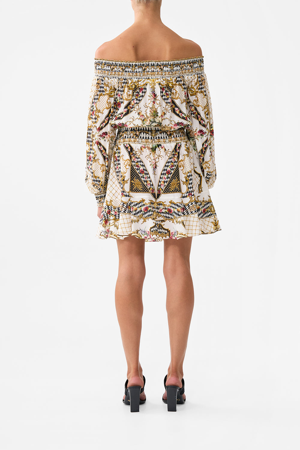 OFF SHOULDER SHORT DRESS ROCOCO GLOW