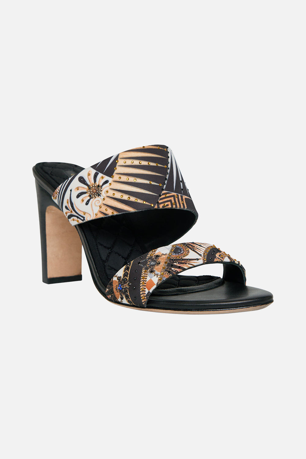 CAMILLA Pamela Asym Heel Sandal in Temples of Dendara Print